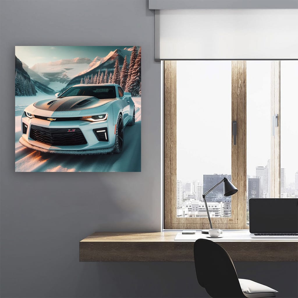 Chevrolet Camaro 1le Wint Wall Art