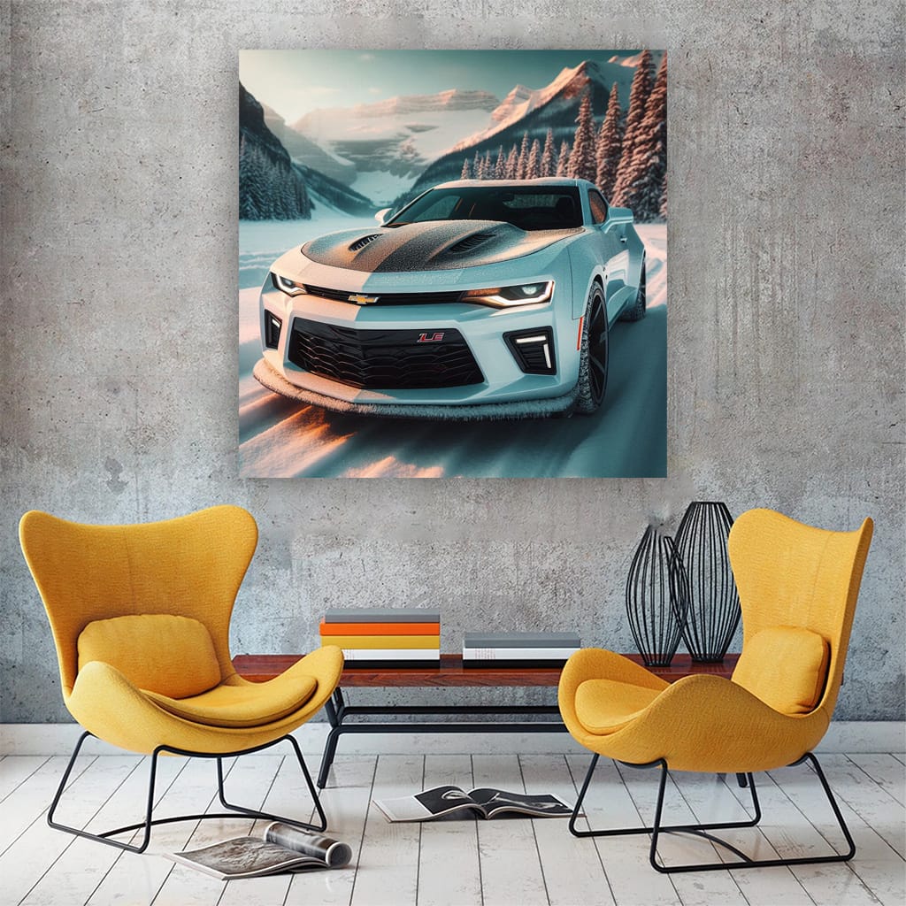 Chevrolet Camaro 1le Wint Wall Art