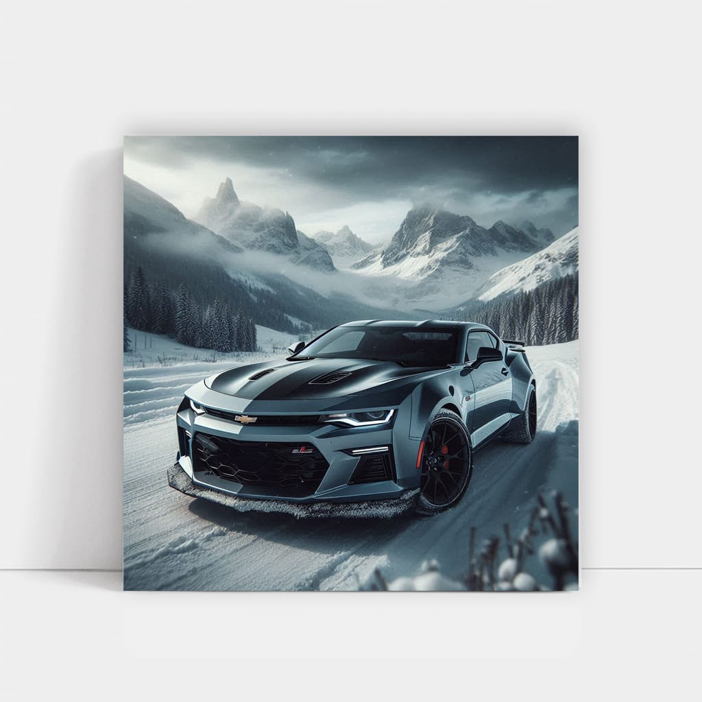 Chevrolet Camaro 1le Winte Wall Art