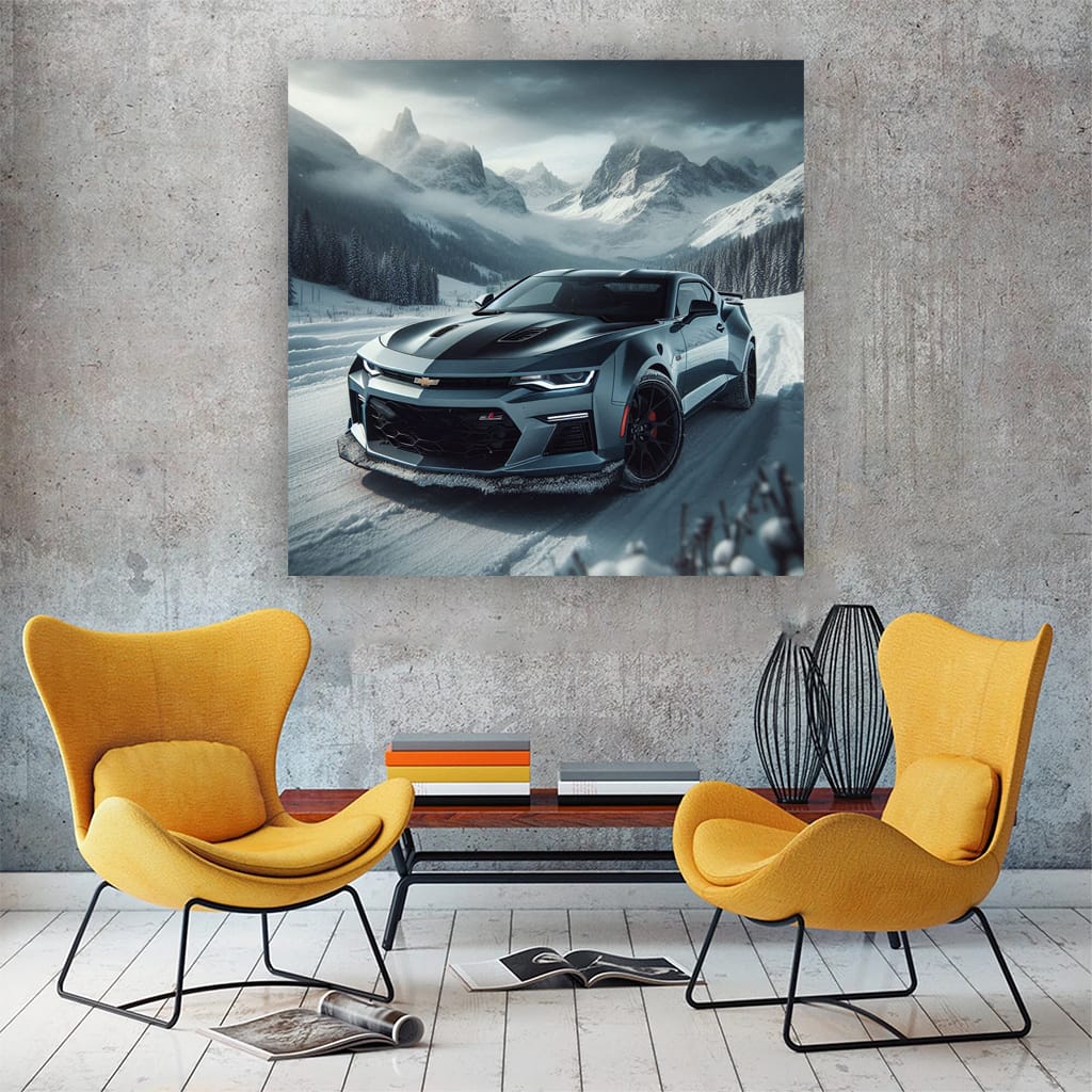 Chevrolet Camaro 1le Winte Wall Art