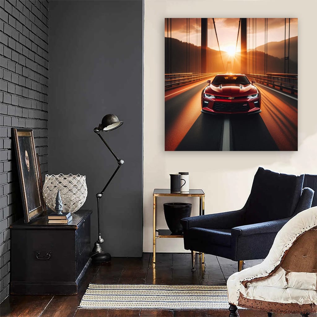 Chevrolet Camaro Bridge Wall Art