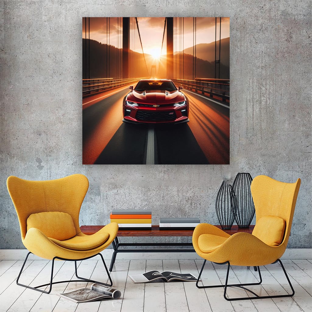 Chevrolet Camaro Bridge Wall Art