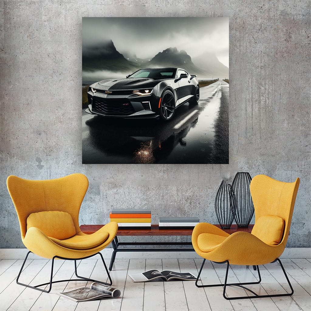 Chevrolet Camaro Cloudy Weath Wall Art