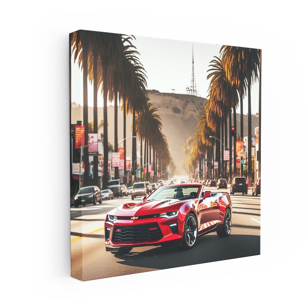 Chevrolet Camaro Los Angel Wall Art