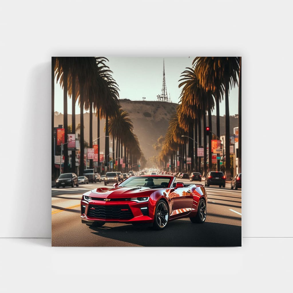 Chevrolet Camaro Los Angel Wall Art