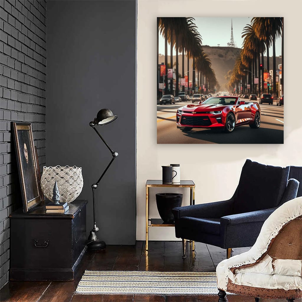 Chevrolet Camaro Los Angel Wall Art