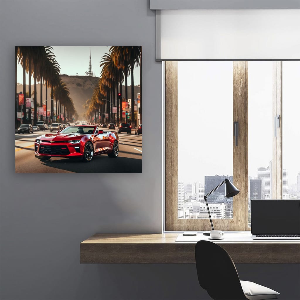 Chevrolet Camaro Los Angel Wall Art