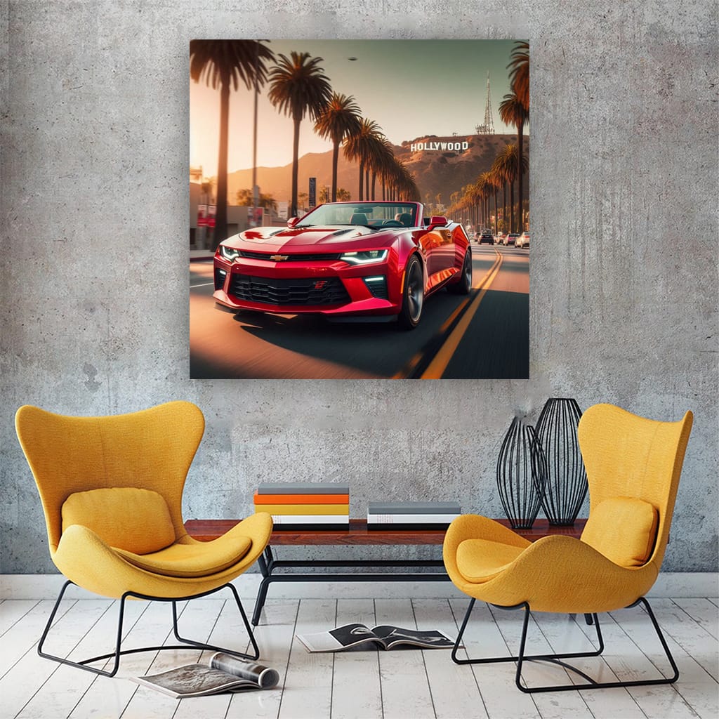 Chevrolet Camaro Los Angeles Wall Art