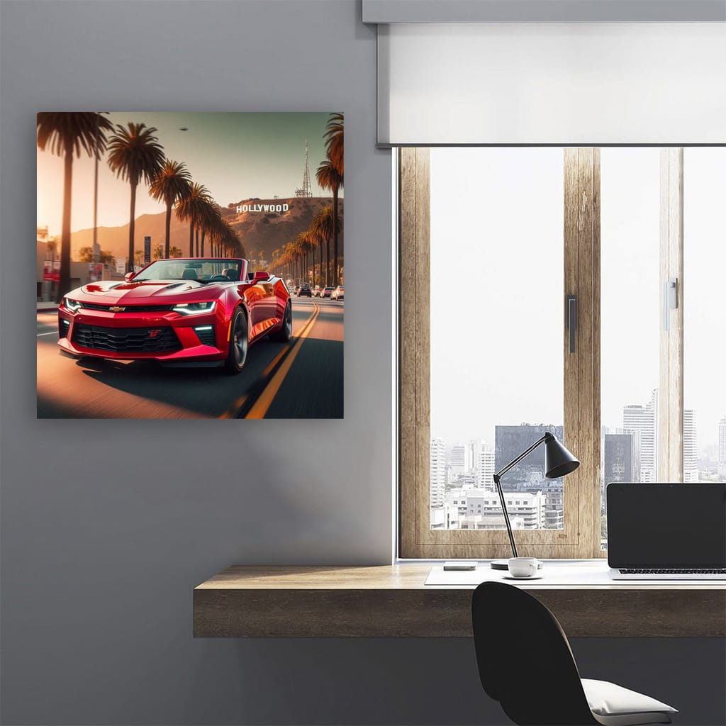 Chevrolet Camaro Los Angeles Wall Art