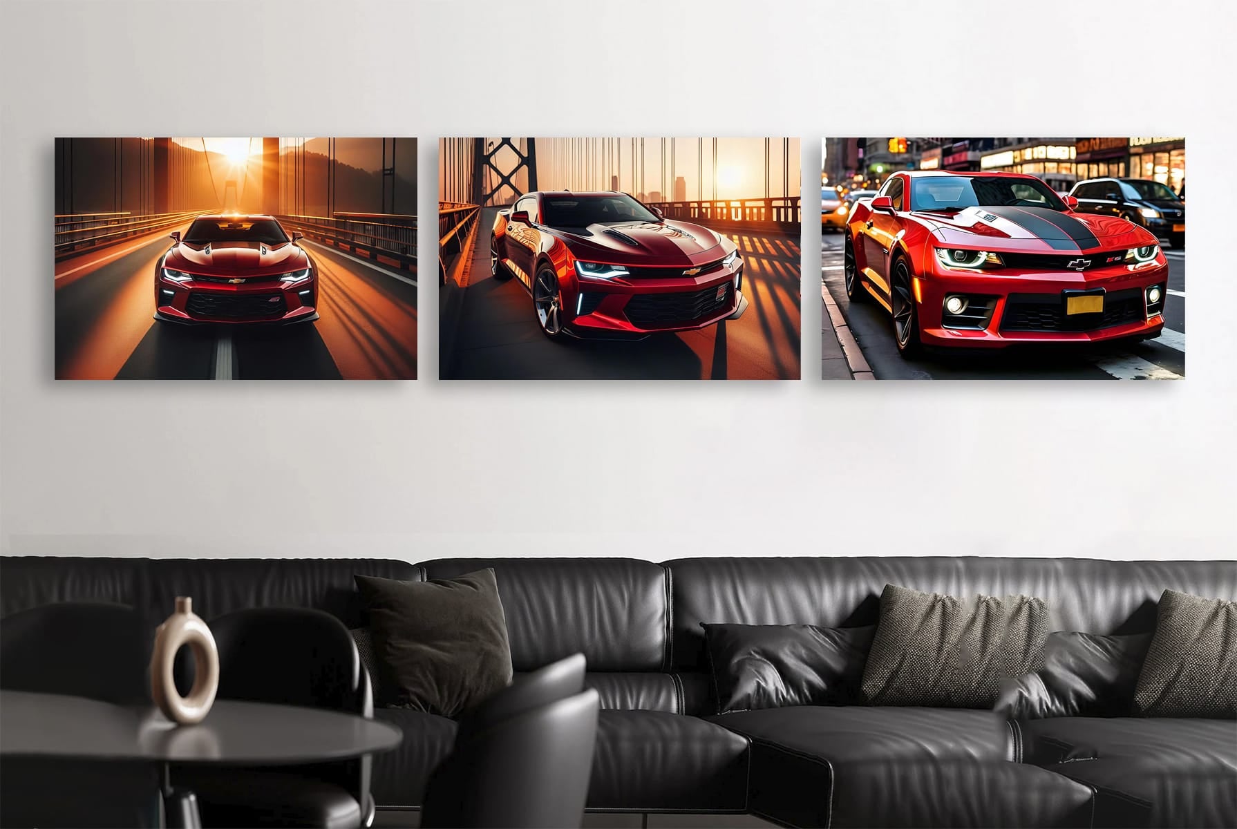 Chevrolet Camaro Red Set of 3