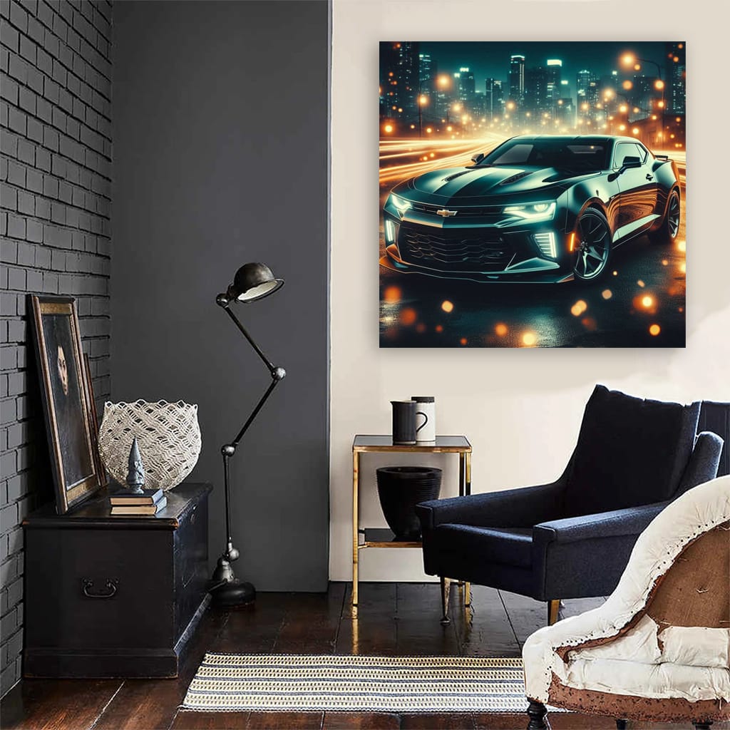 Chevrolet Camaro SS Night Scene - Bold and Powerful Style