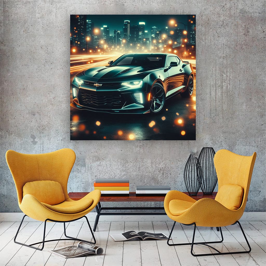 Chevrolet Camaro SS Night Scene - Bold and Powerful Style
