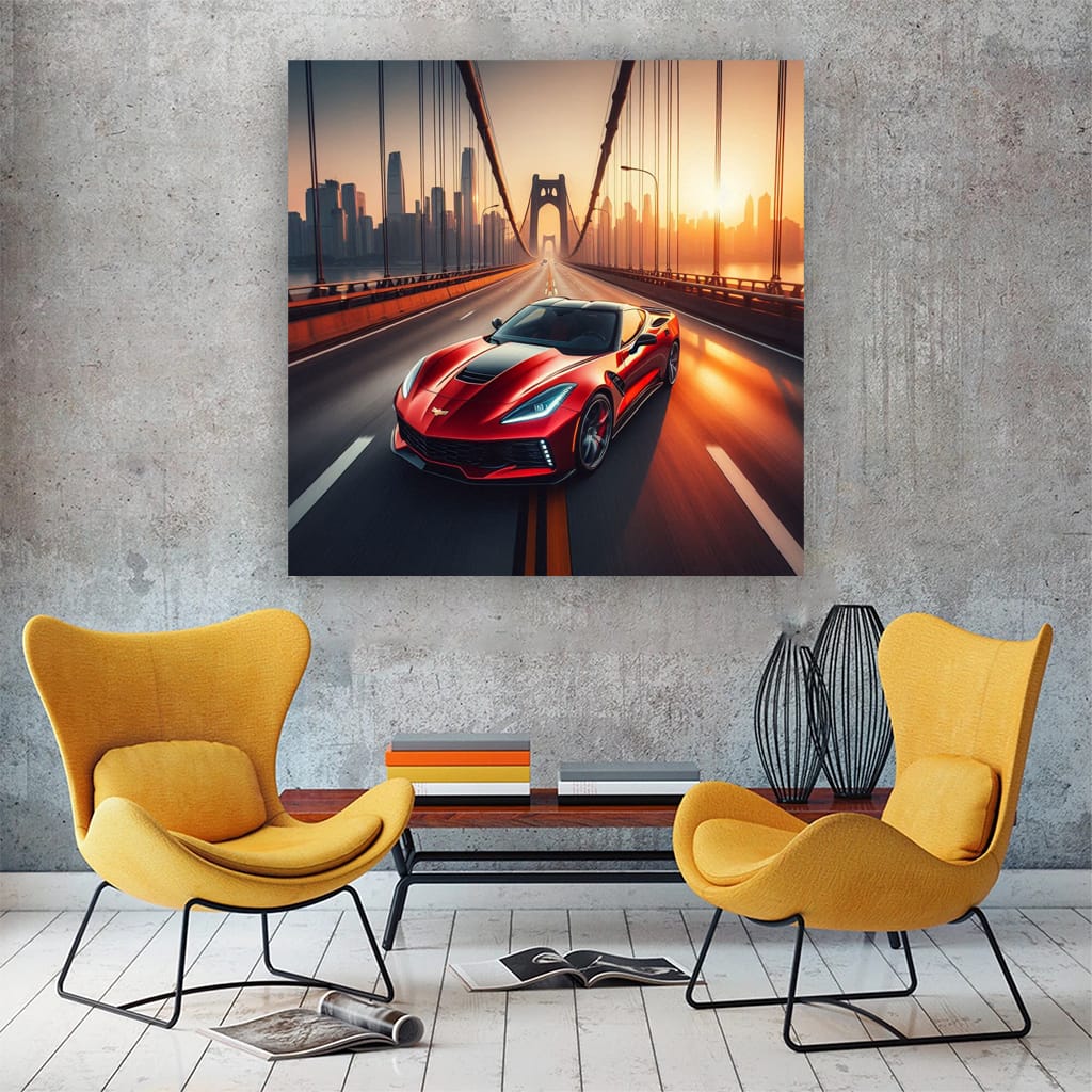 Chevrolet Corvette Brid Wall Art