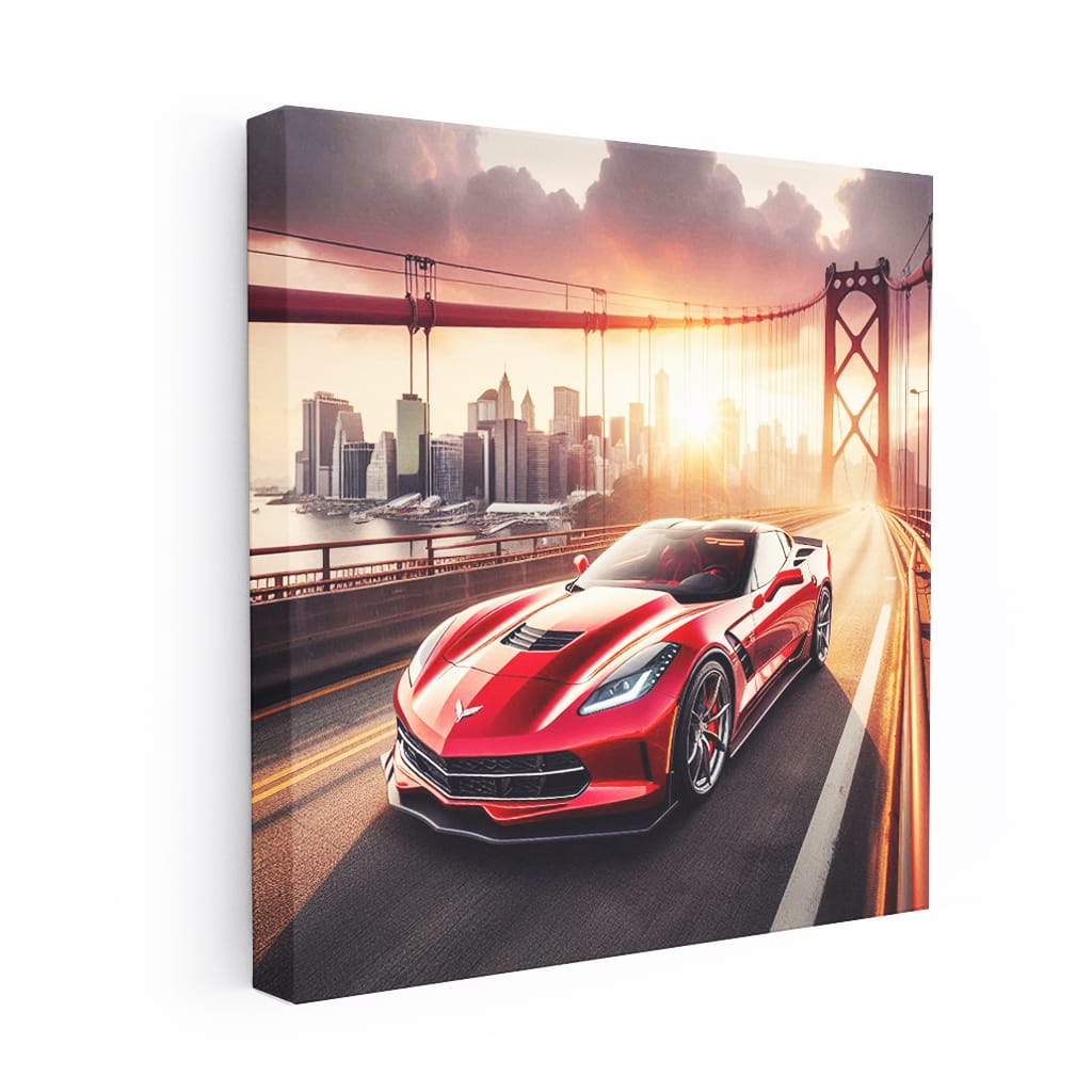 Chevrolet Corvette Bridge Wall Art