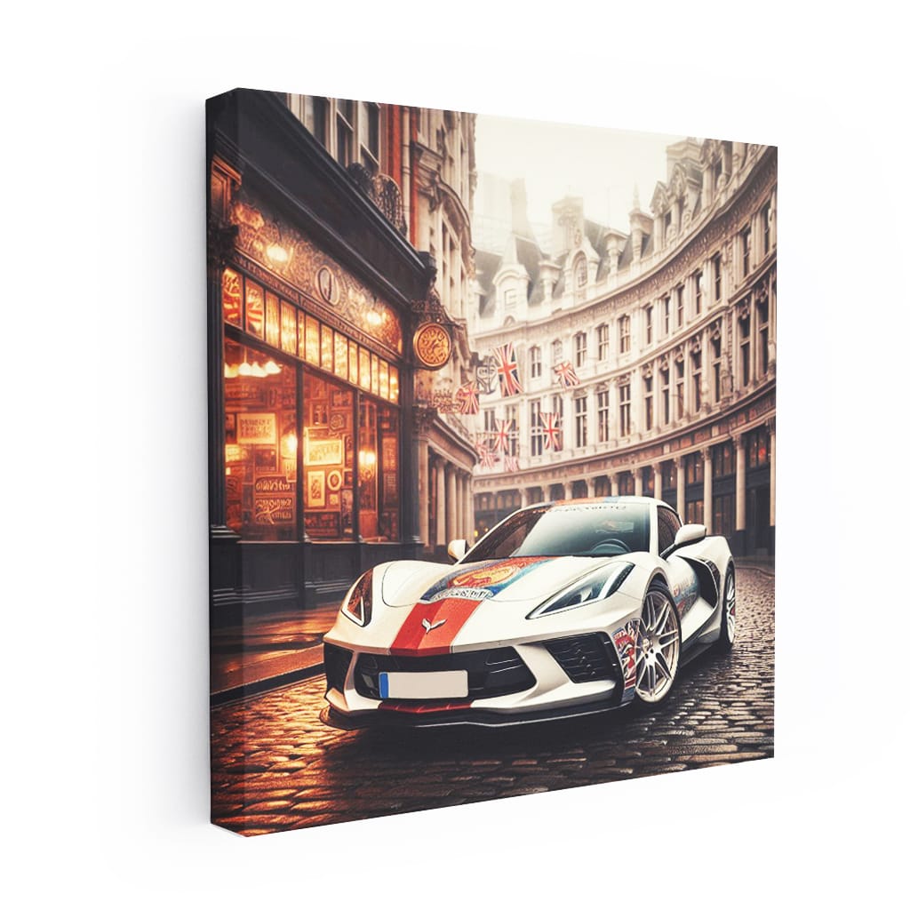 Chevrolet Corvette C8 Lond Wall Art