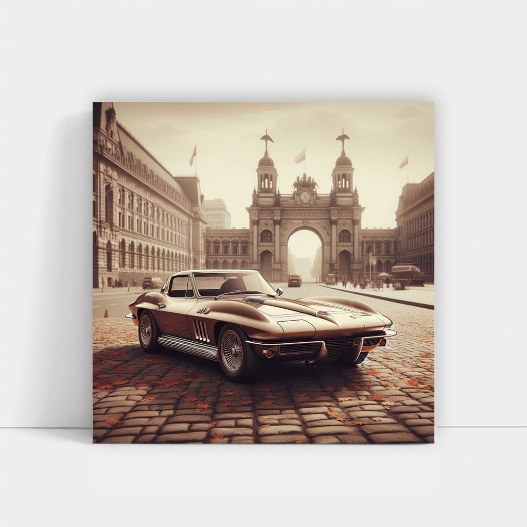 Chevrolet Corvette C8 Vintage Style - Timeless Elegance