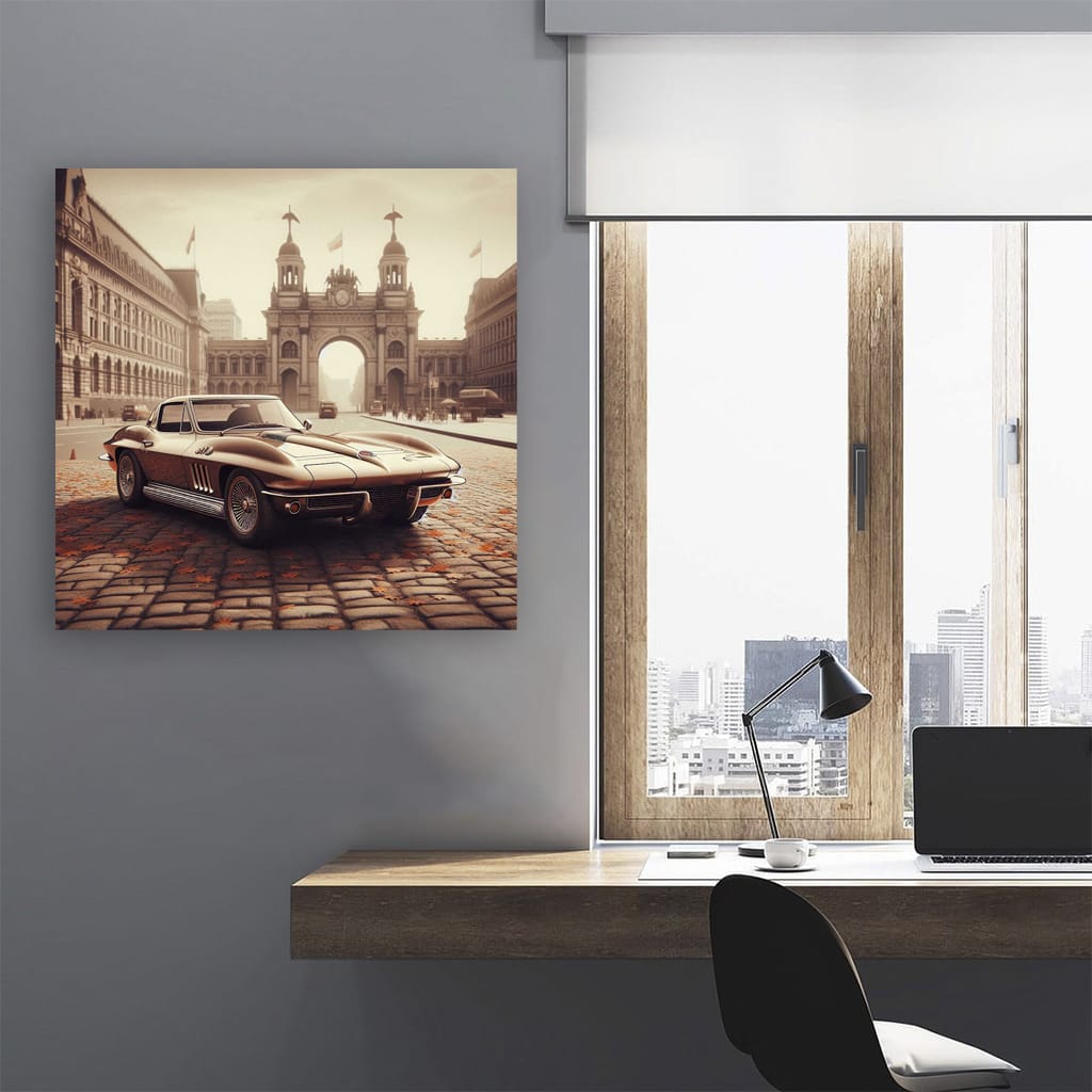 Chevrolet Corvette C8 Vintage Style - Timeless Elegance