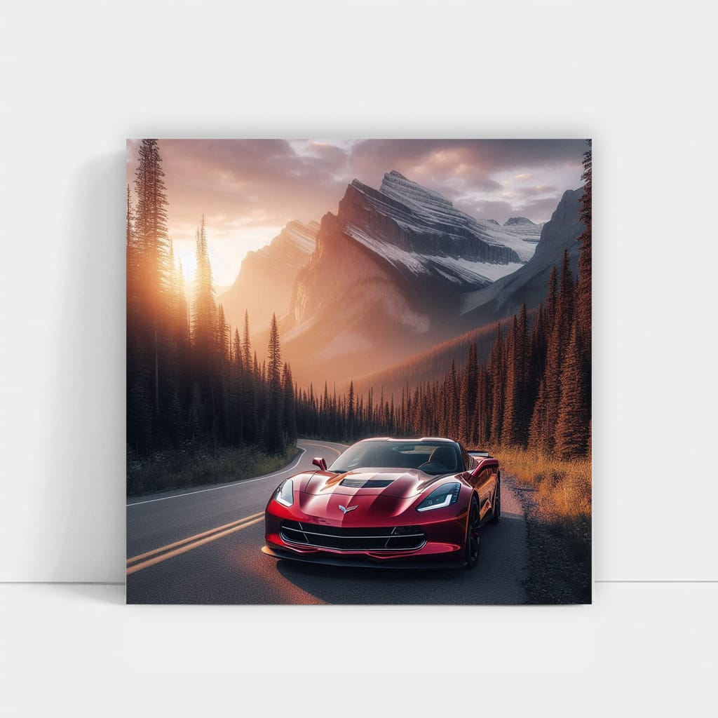 Chevrolet Corvette Mounta Wall Art