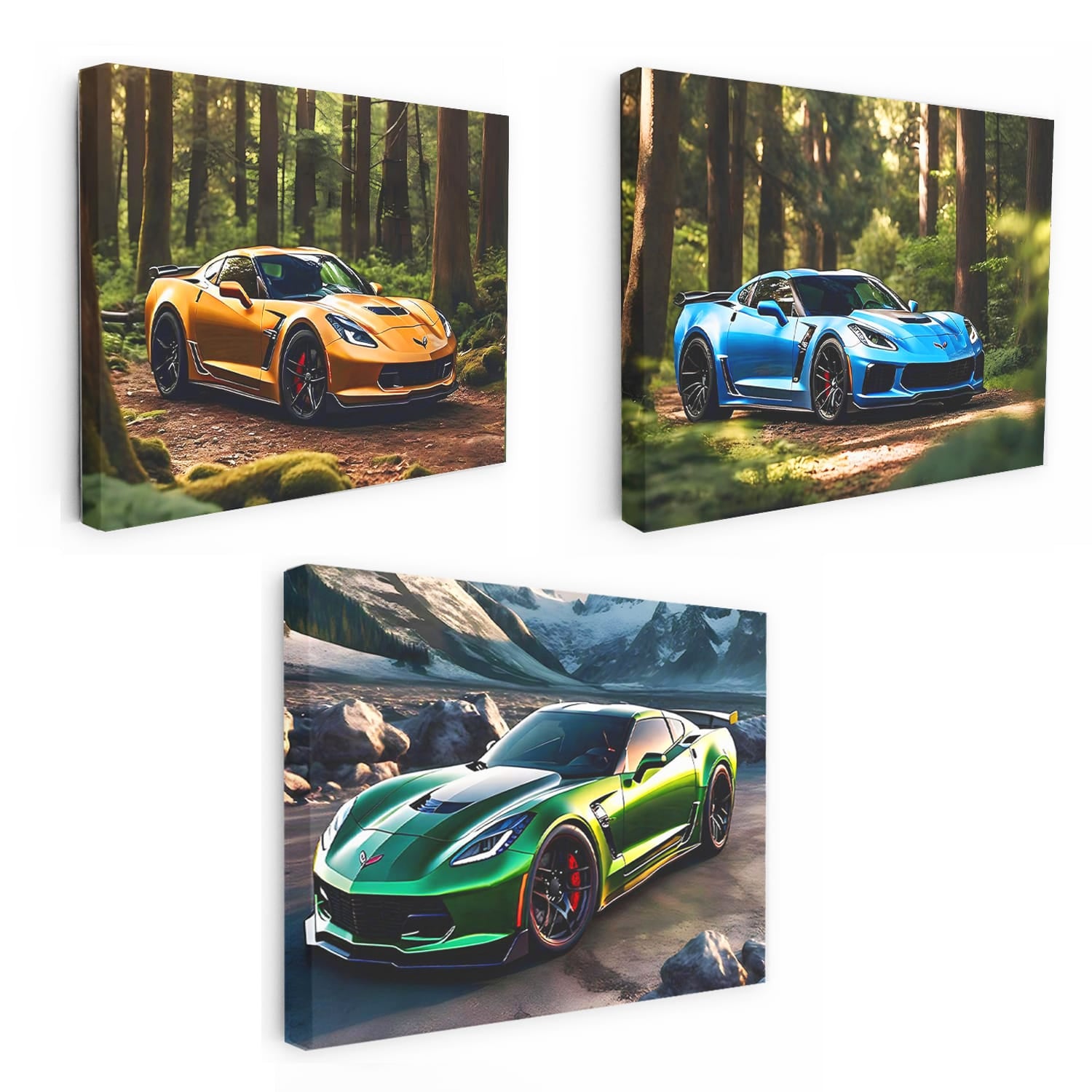 Chevrolet Corvette Nature Set of 3