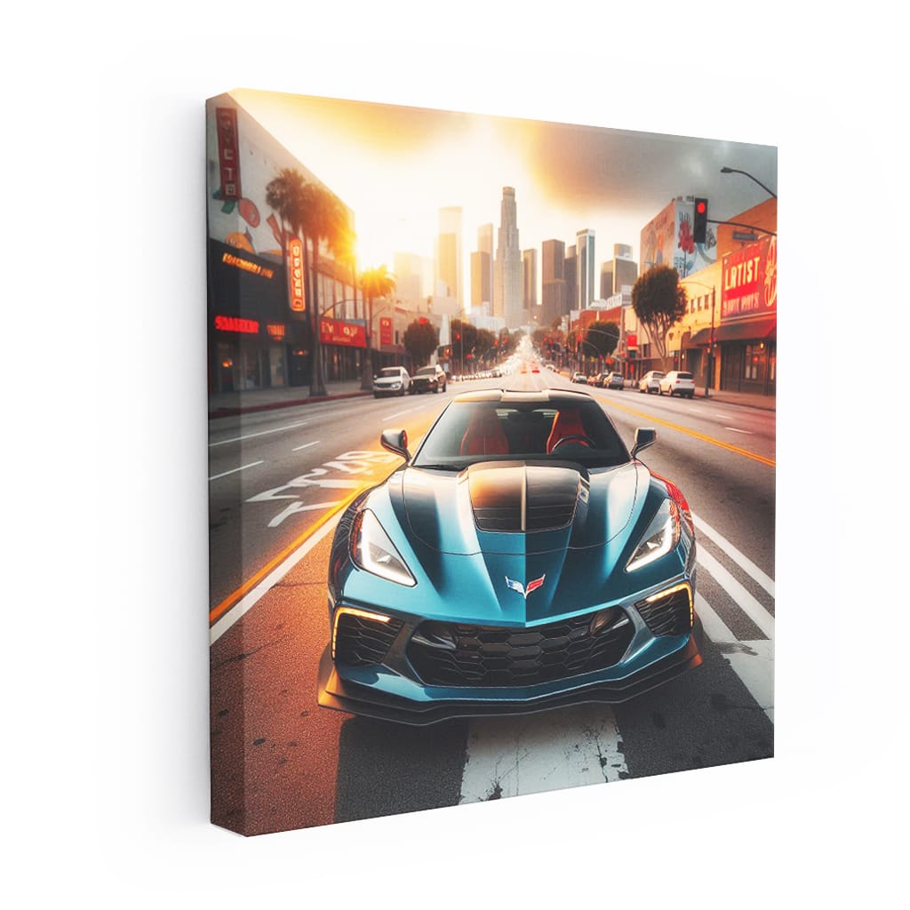 Chevrolet Corvette Stingray Los Angeles Wall Art