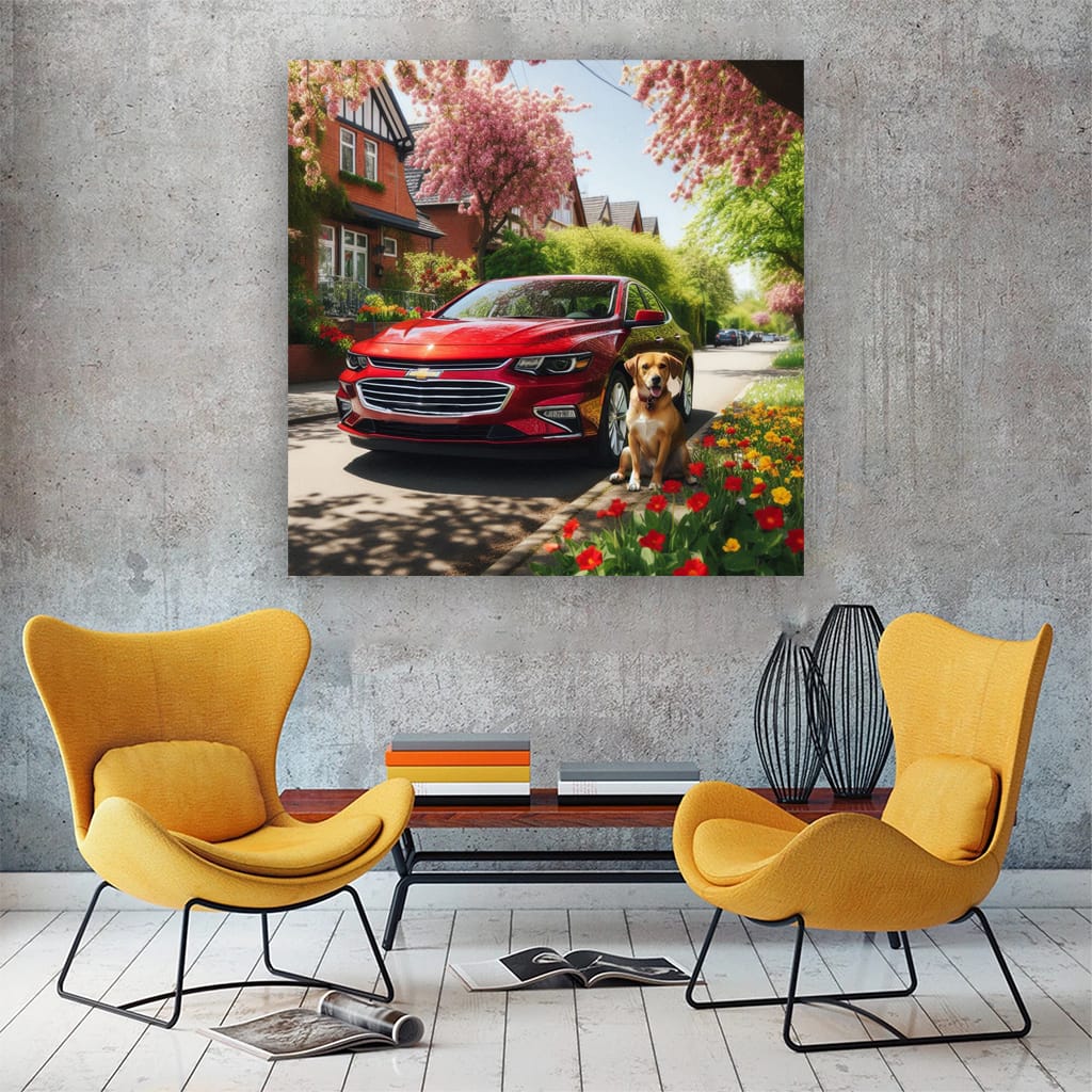 Chevrolet Malibu Sunny Weath Wall Art