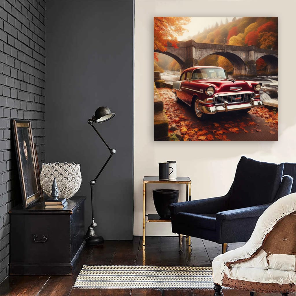 Chevrolet Old Retro Brid Wall Art