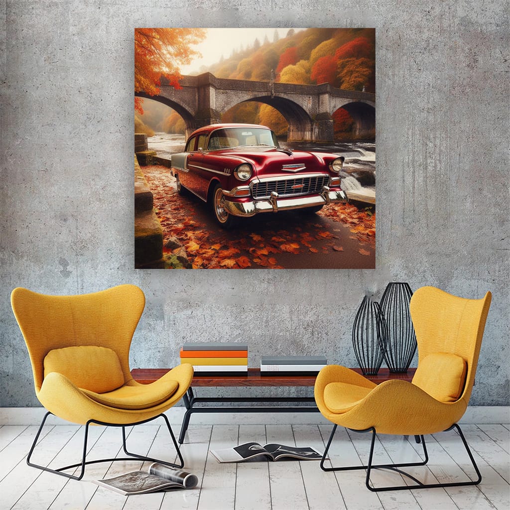 Chevrolet Old Retro Brid Wall Art