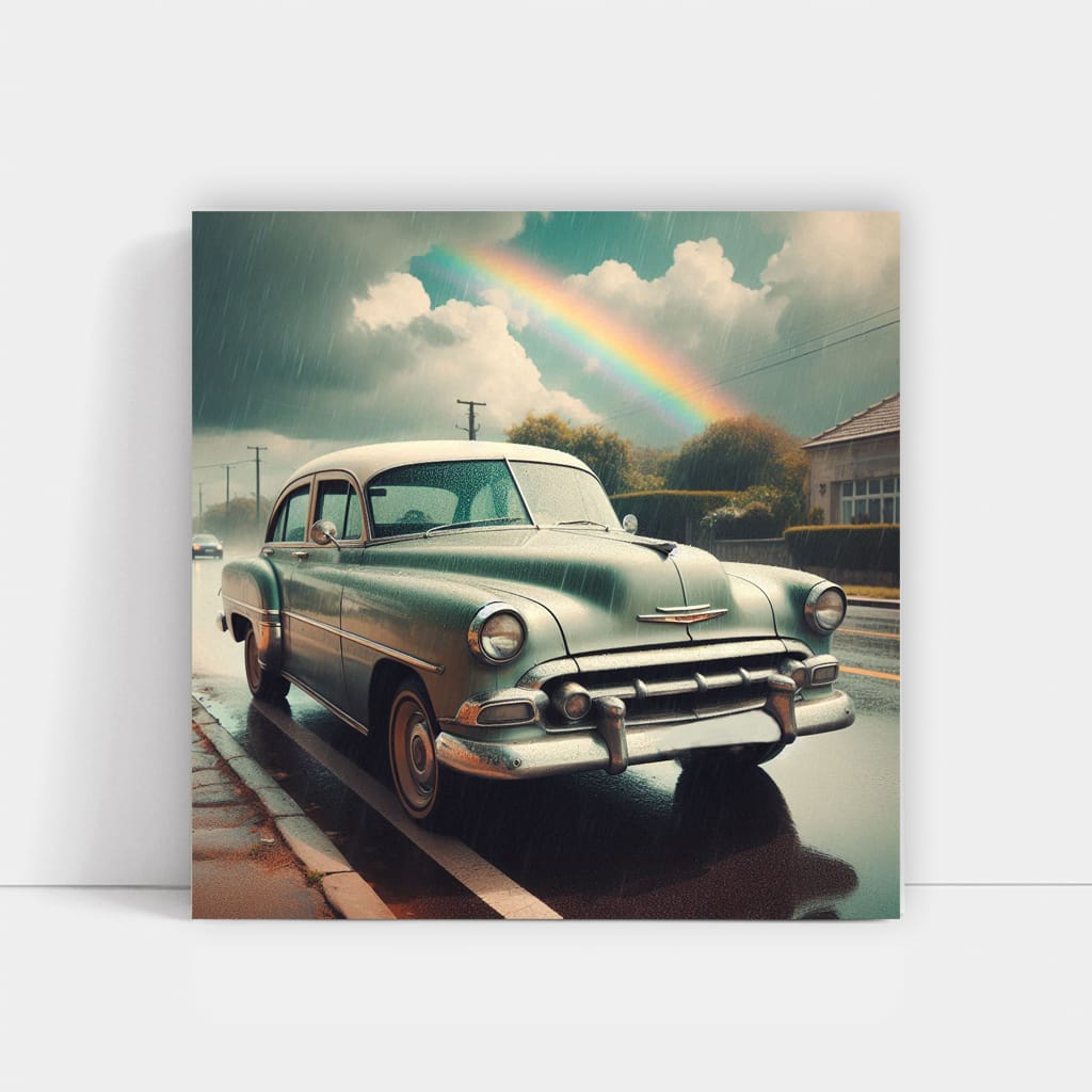 Vintage Chevrolet in Cloudy Weather - Classic Elegance