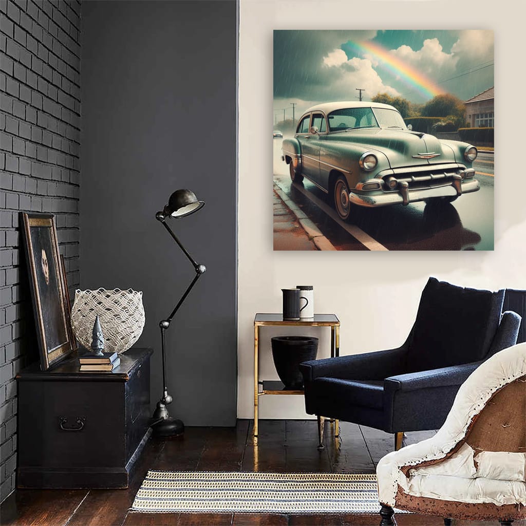 Vintage Chevrolet in Cloudy Weather - Classic Elegance