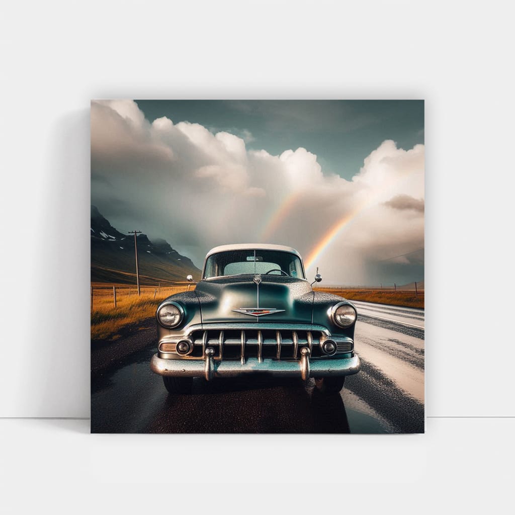 Vintage Chevrolet Under Cloudy Skies - Timeless Classic