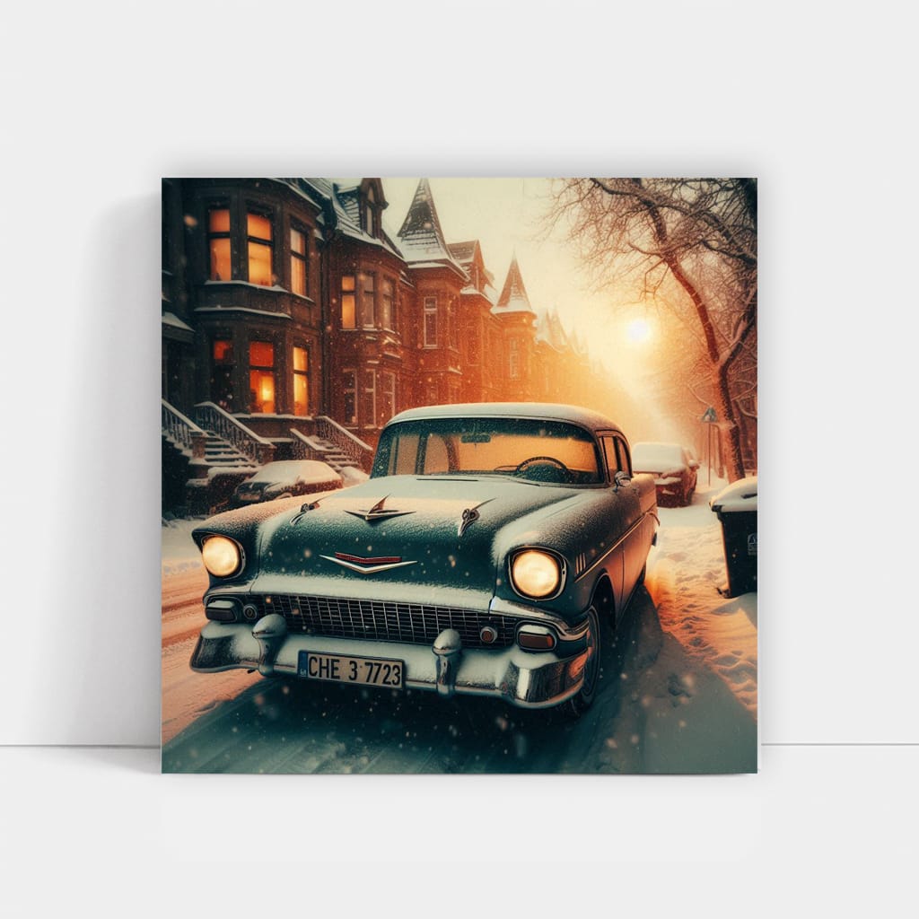 Chevrolet Old Retro Snowfa Wall Art