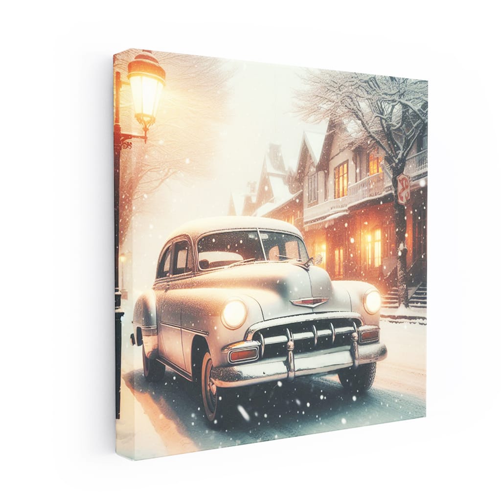 Chevrolet Old Retro Snowfall Wall Art