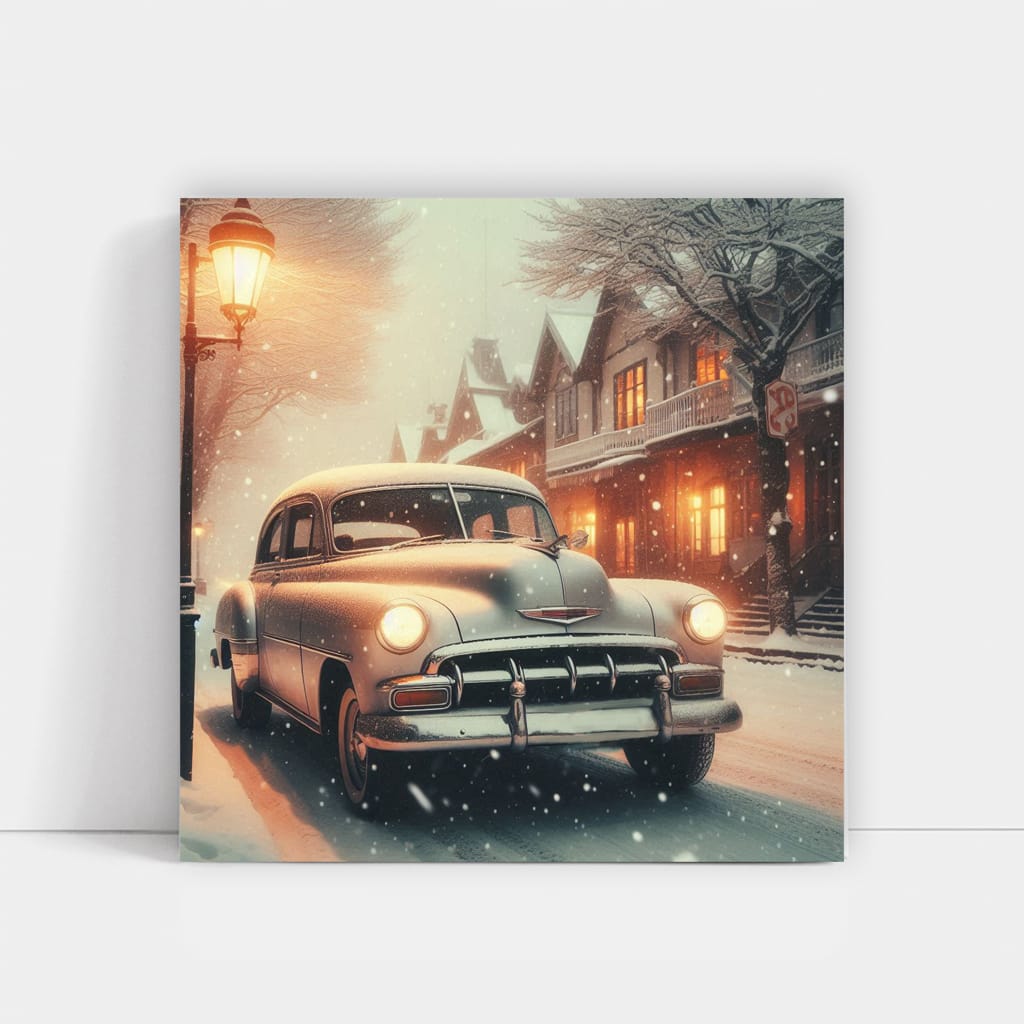 Chevrolet Old Retro Snowfall Wall Art