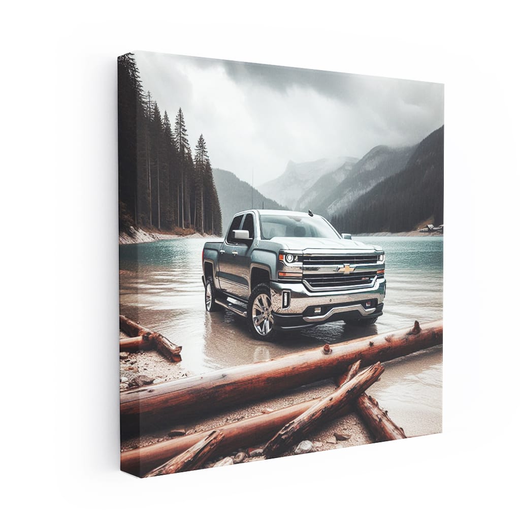 Chevrolet Silverado Lake Wall Art