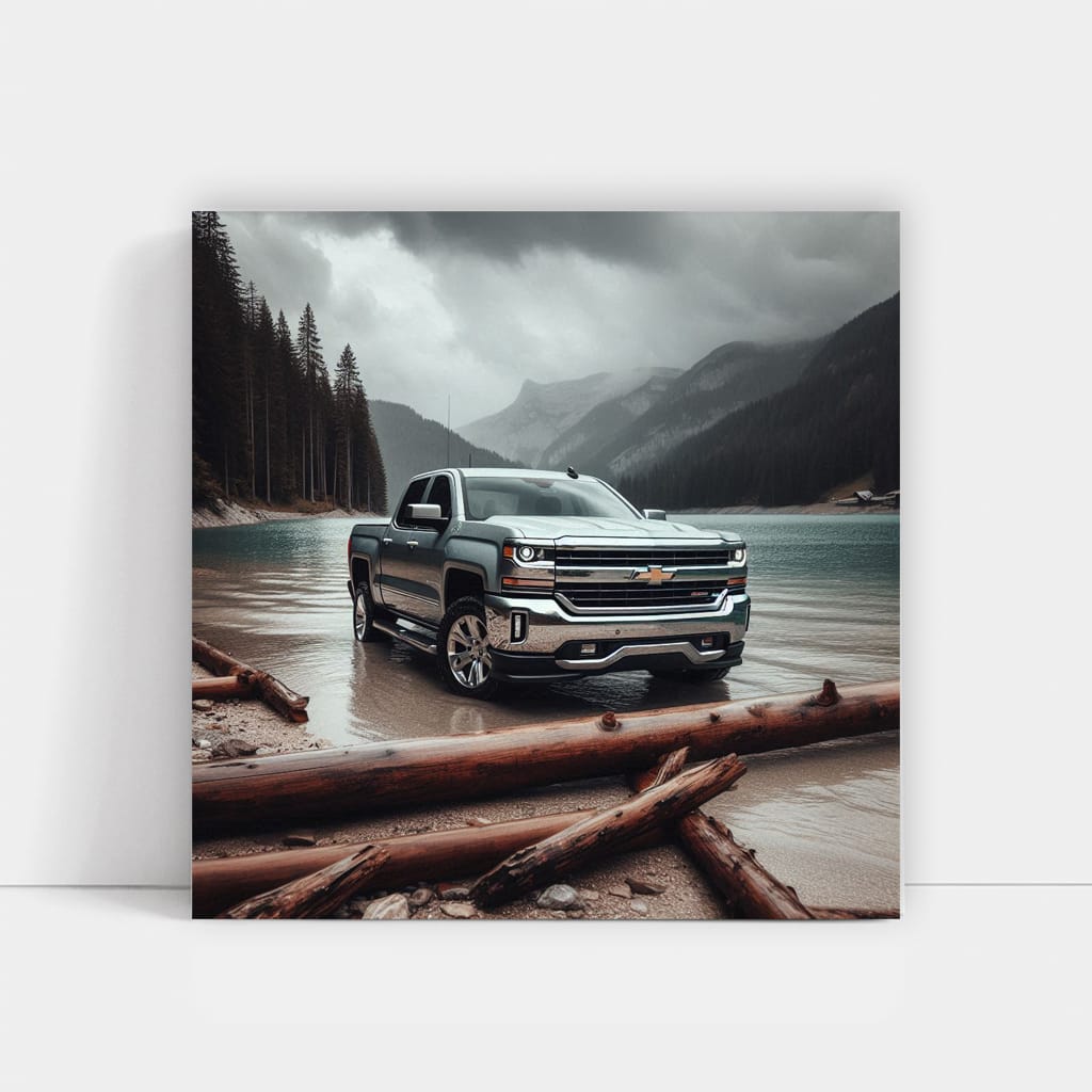 Chevrolet Silverado Lake Wall Art