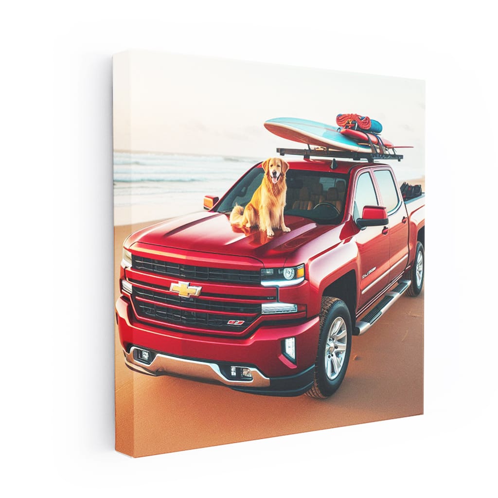 Chevrolet Silverado On Bea Wall Art