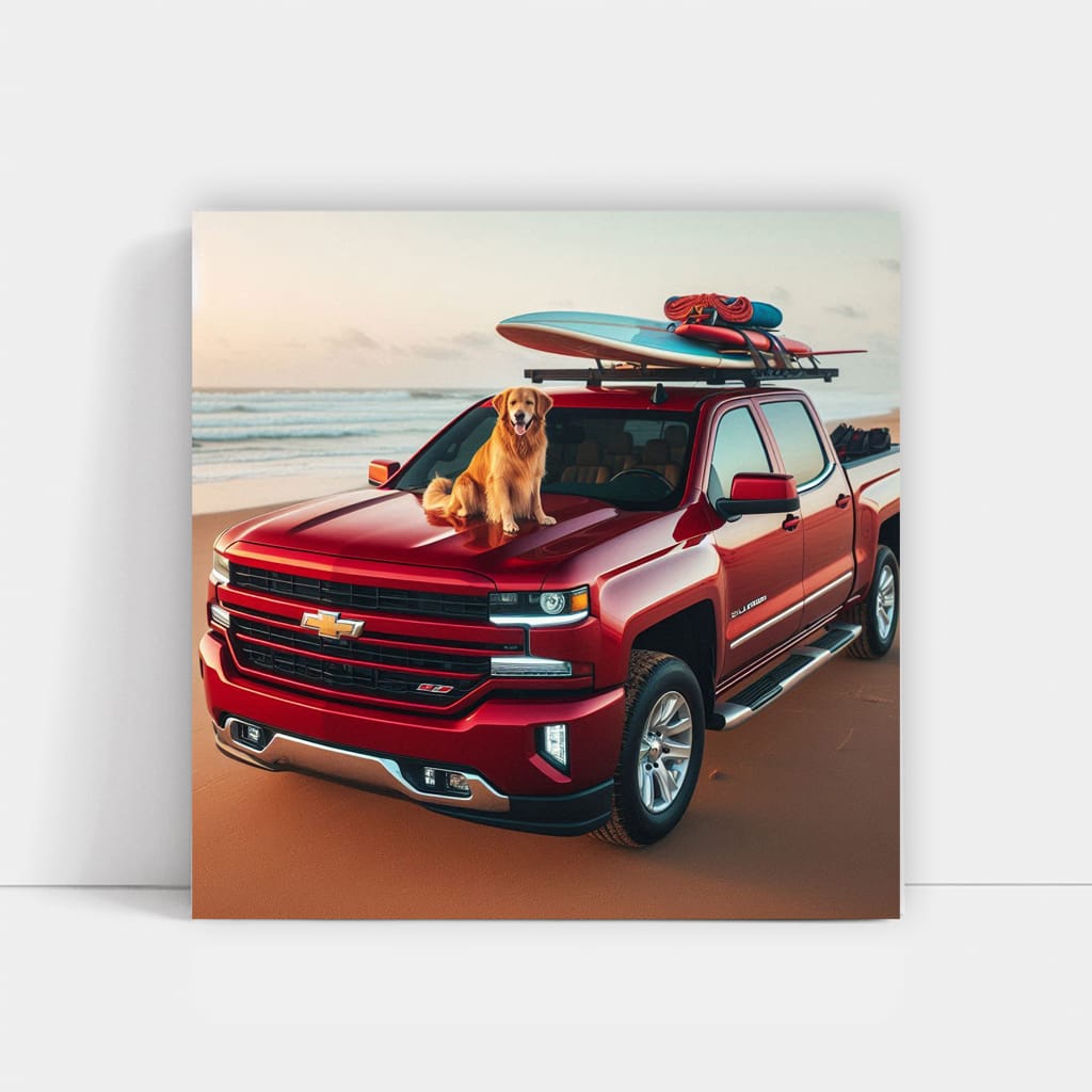 Chevrolet Silverado On Bea Wall Art