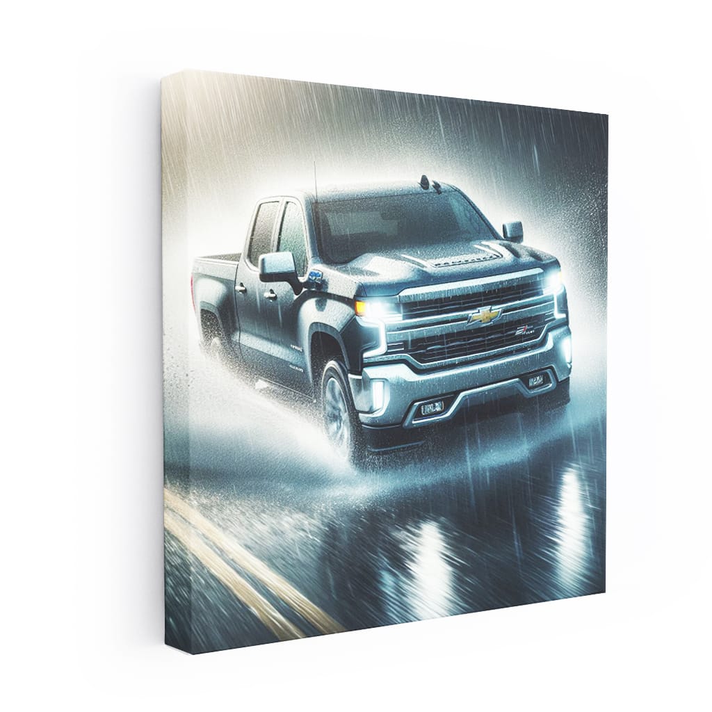 Chevrolet Silverado Rainy Weath Wall Art