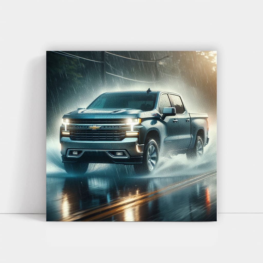 Chevrolet Silverado Rainy Weather Wall Art