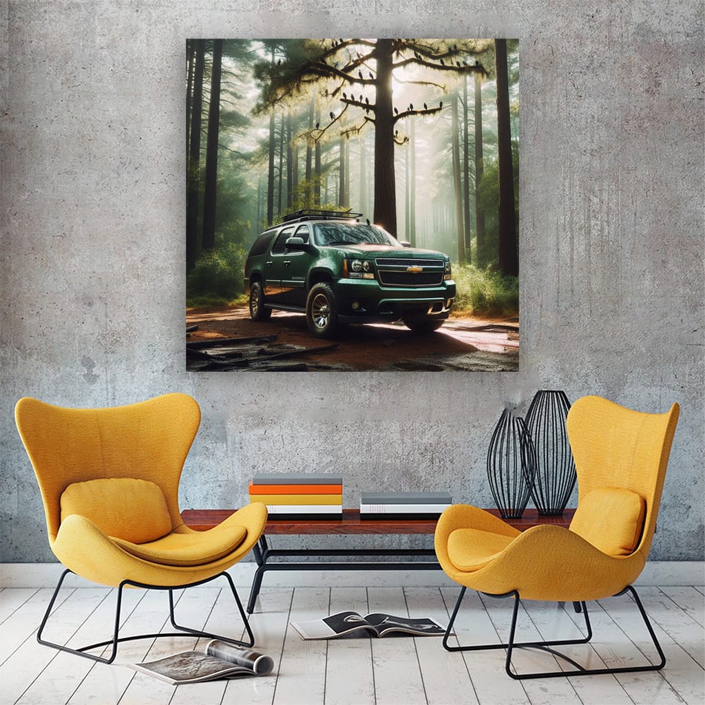 Chevrolet Suburban in Forest - Rugged Adventure Awaits