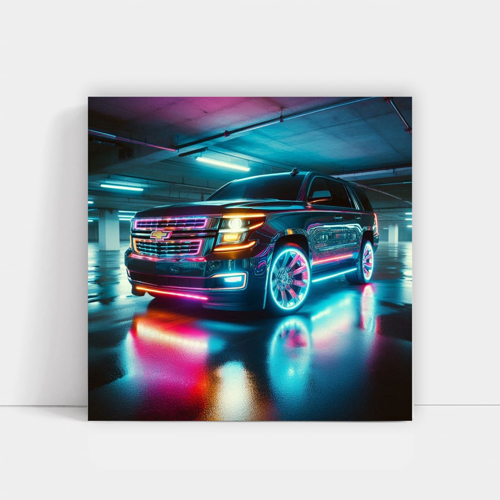 Chevrolet Tahoe Neon Wall Art