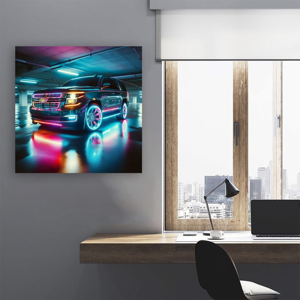 Chevrolet Tahoe Neon Wall Art