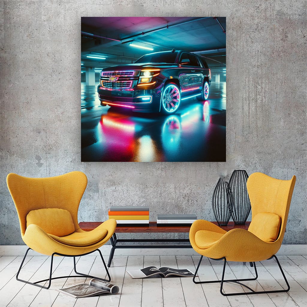 Chevrolet Tahoe Neon Wall Art