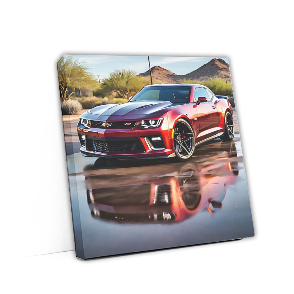 Chevrolet Camaro Zl1 Burgundy In Phoenix A Wall Art