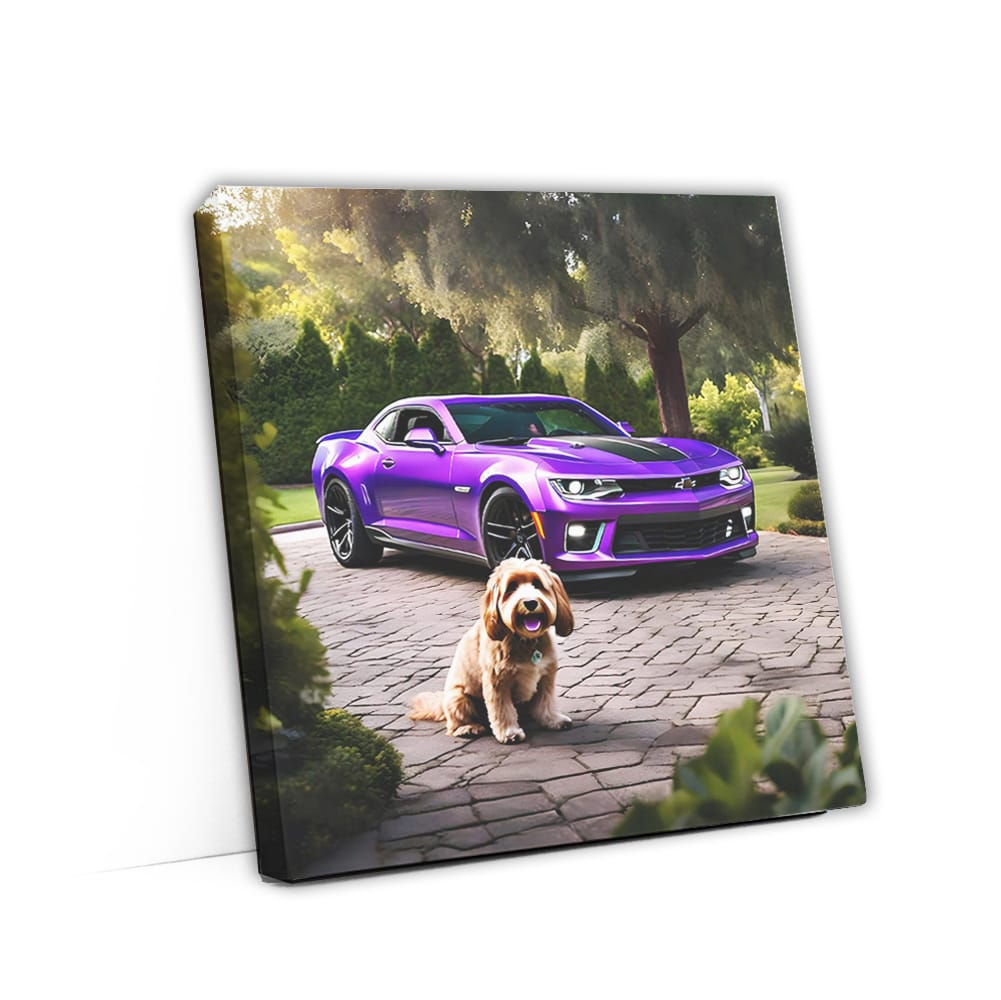 Chevrolet Camaro Zl1 Purple With Do Wall Art