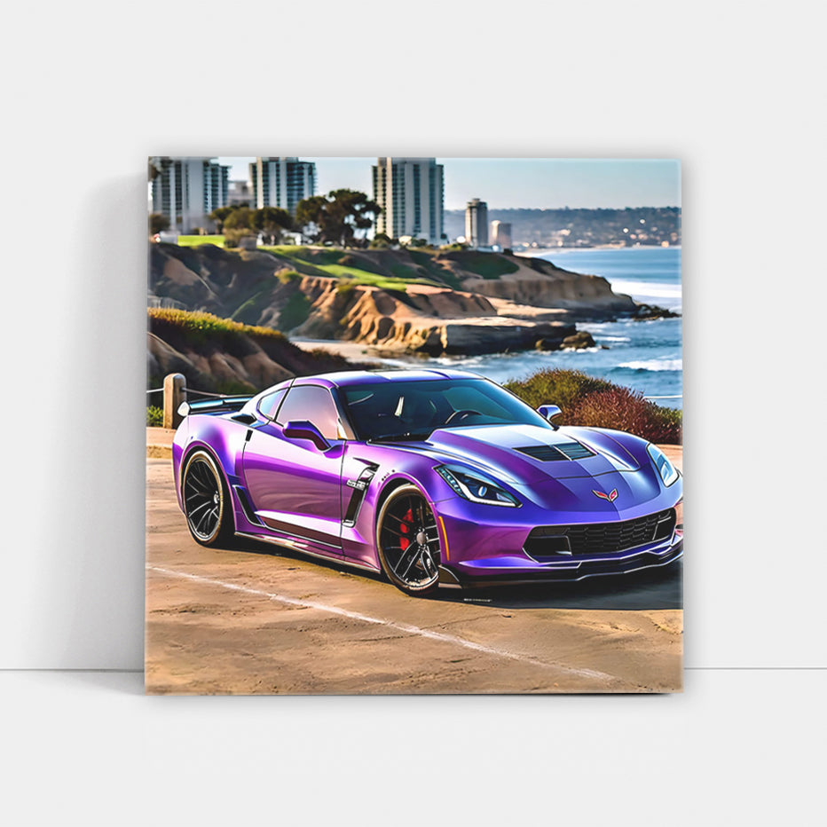 Striking Purple Chevrolet Corvette Z06 in San Diego: Power Unleashed