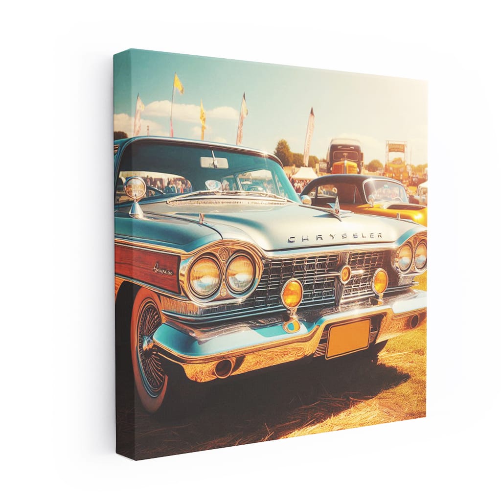 Chrysler Old Retro Sunny Weath Wall Art