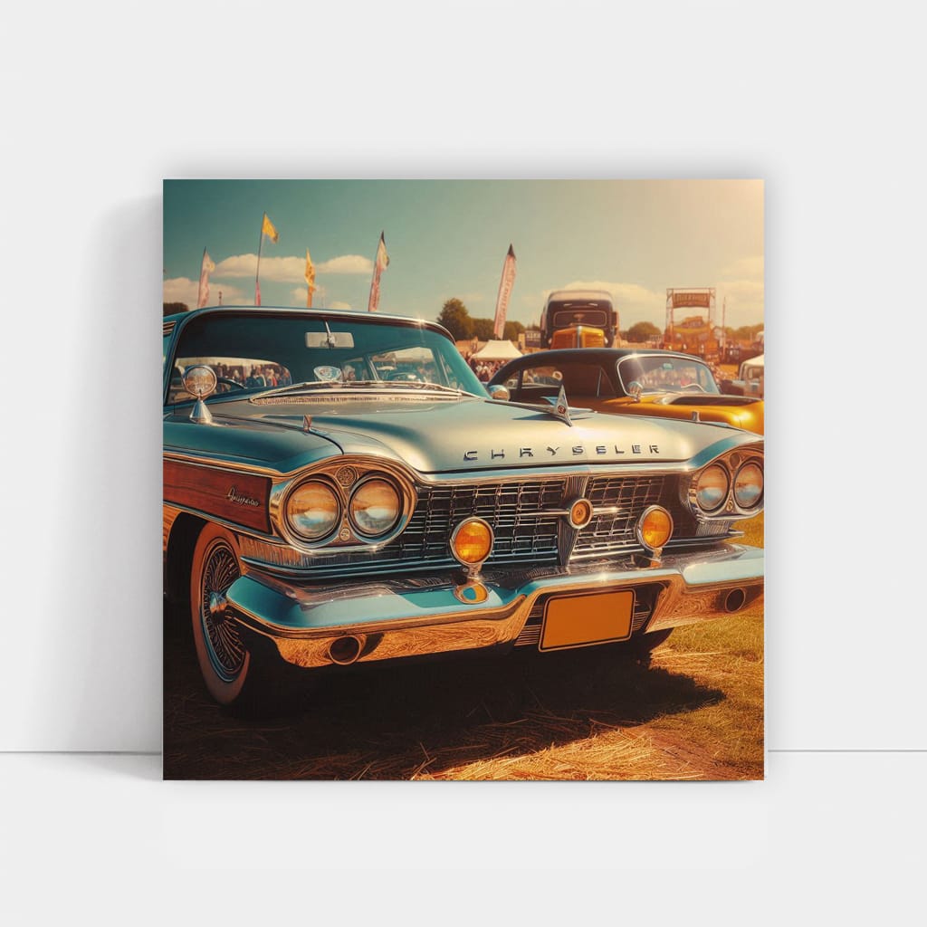 Chrysler Old Retro Sunny Weath Wall Art