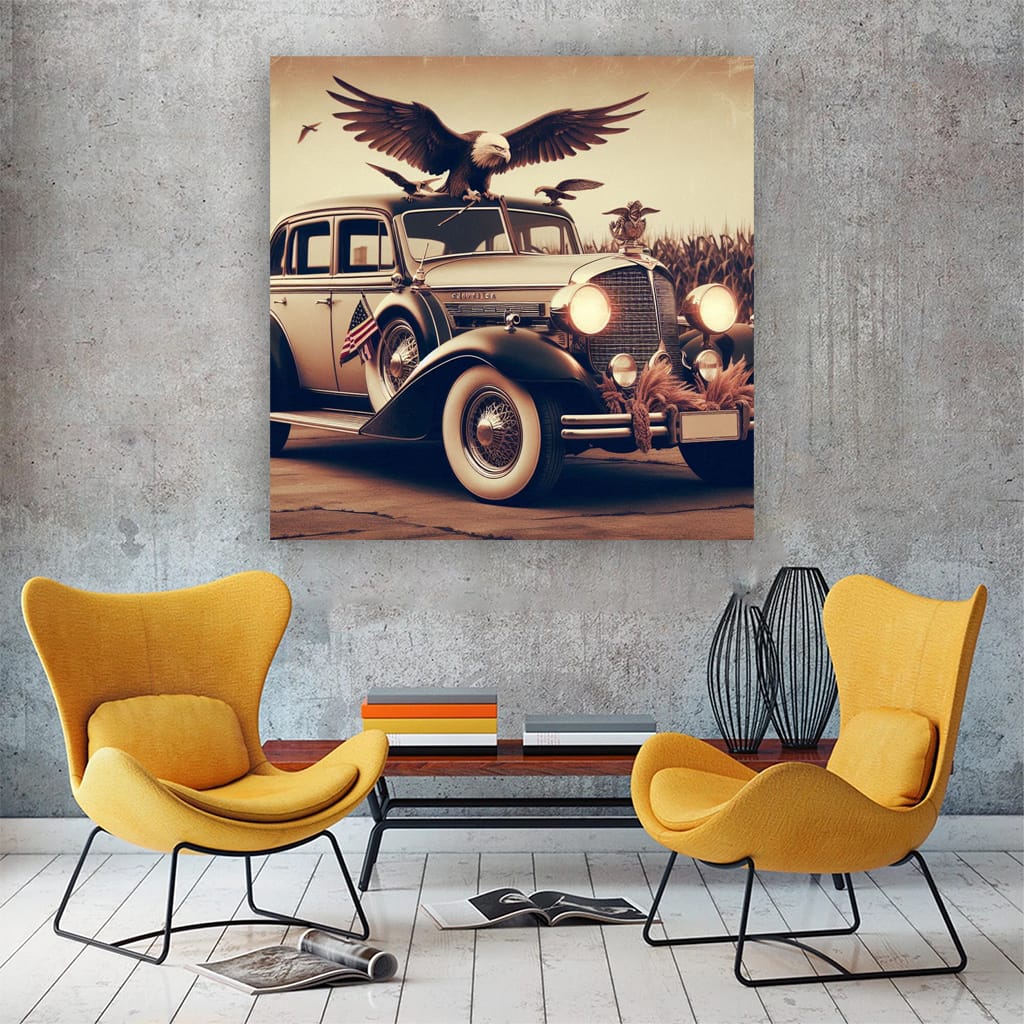 Chrysler Vintage Retro Style - Classic Elegance in Design