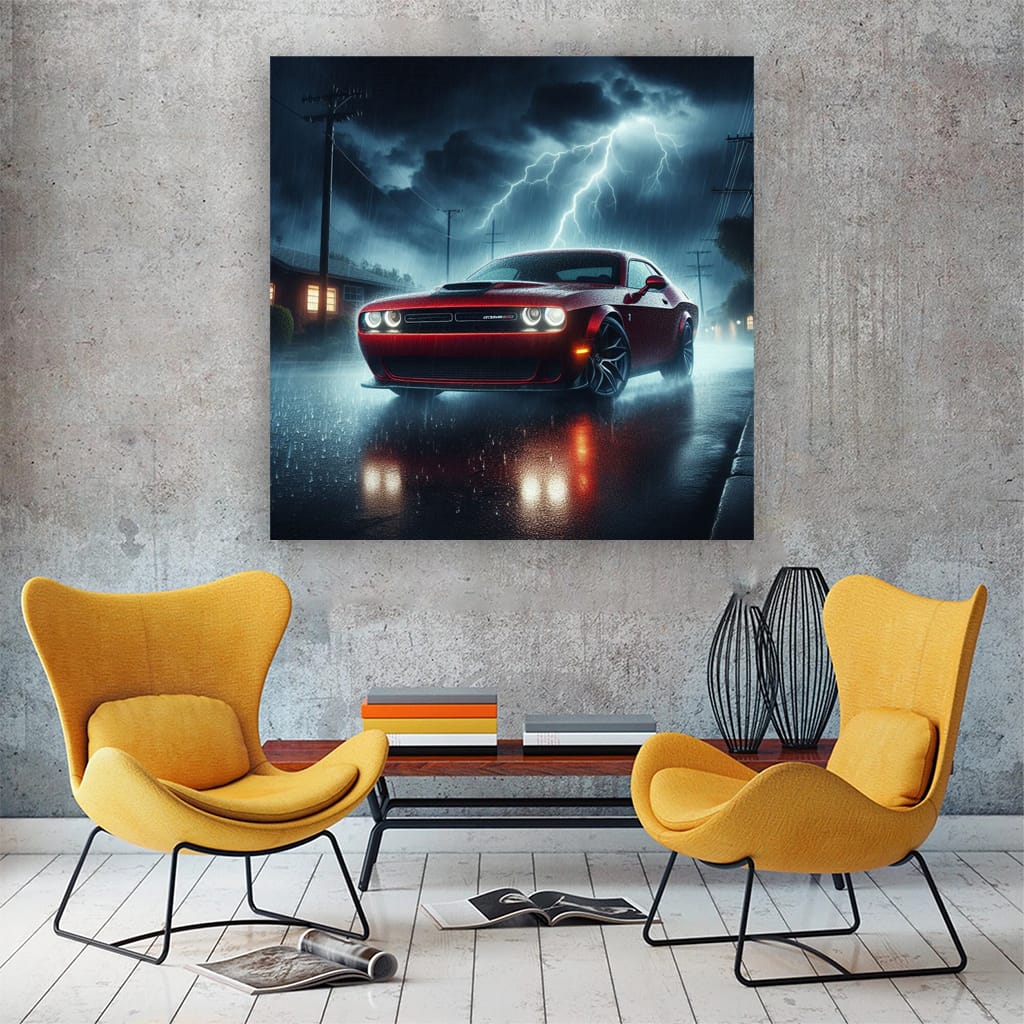 Dodge Challenger Thundersto Wall Art